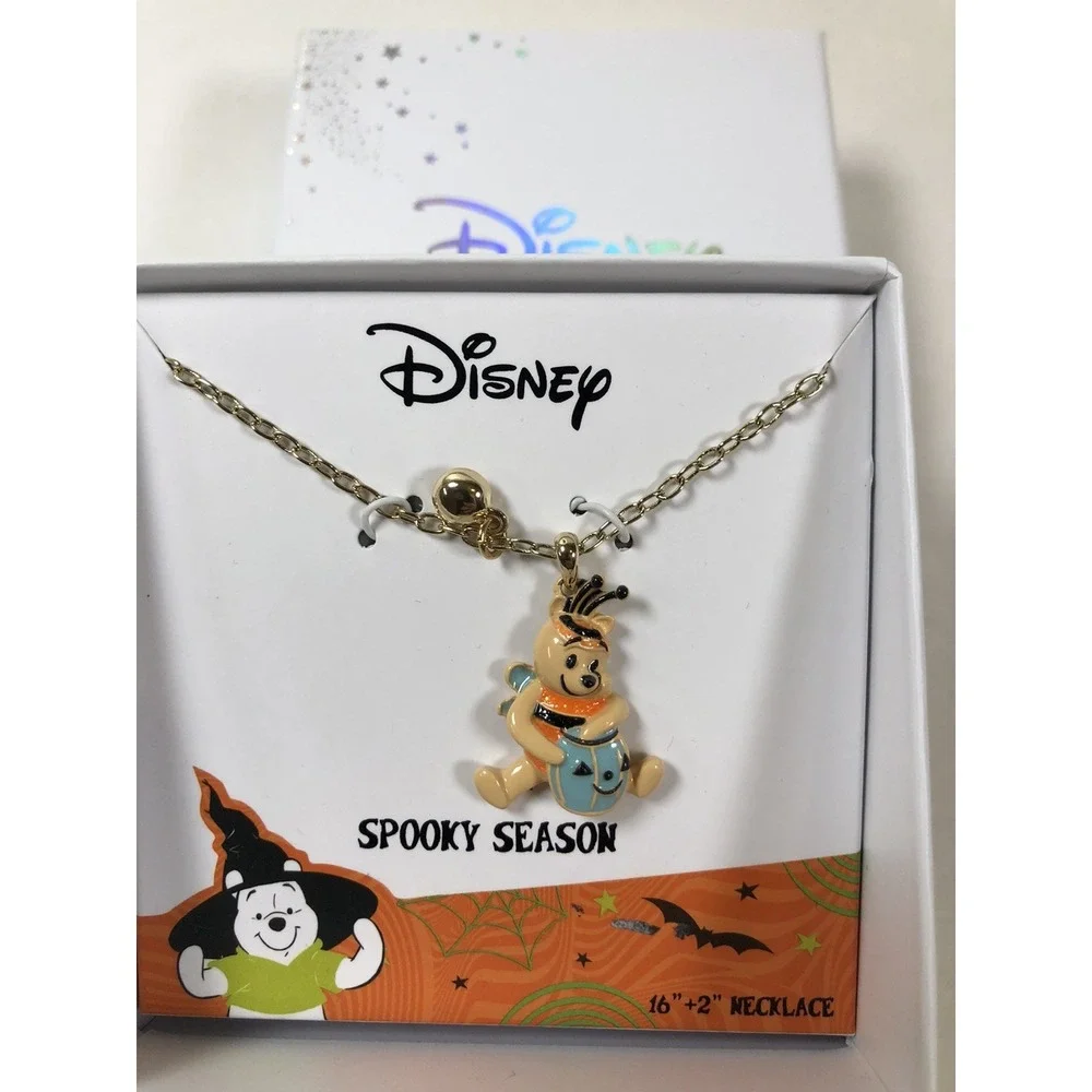 NEW Winnie the Pooh Hunny Bee Halloween Charm Necklace Trick Treat‎
